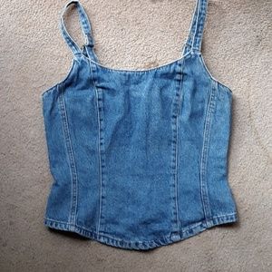 Jean tank top